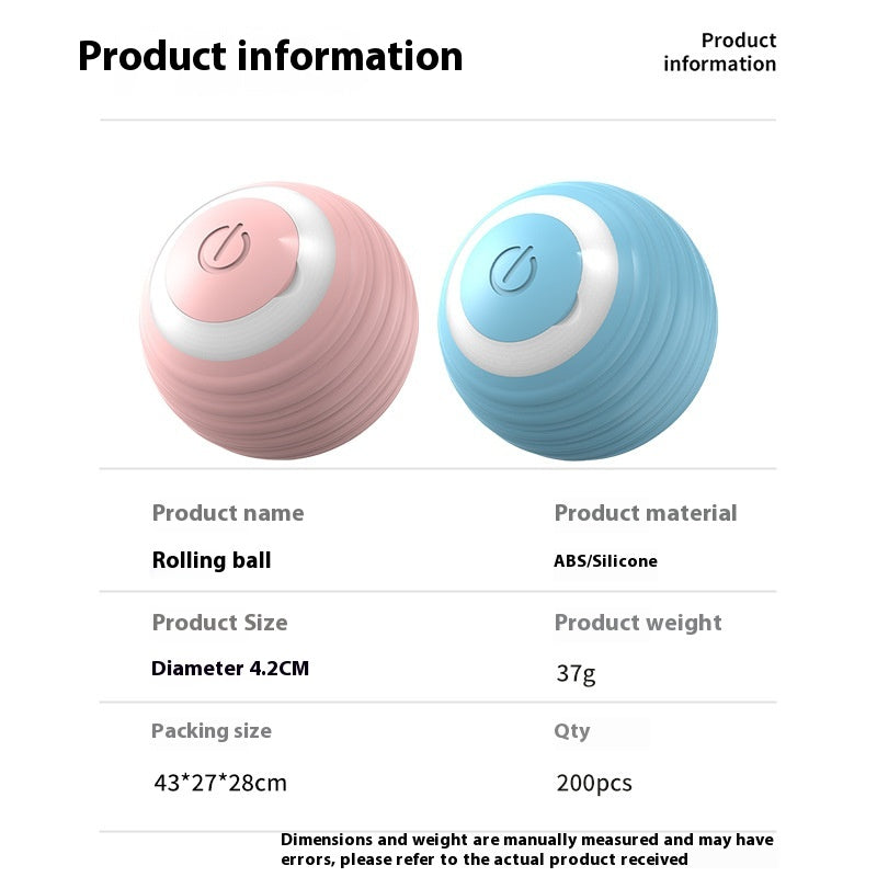 Automatic Rolling Dog Toy - Interactive Fun & Mental Stimulation