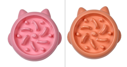 Slow Feed Pet Bowl For Dogs & Cats - Anti-Gulping Healthy Eating Bowl
