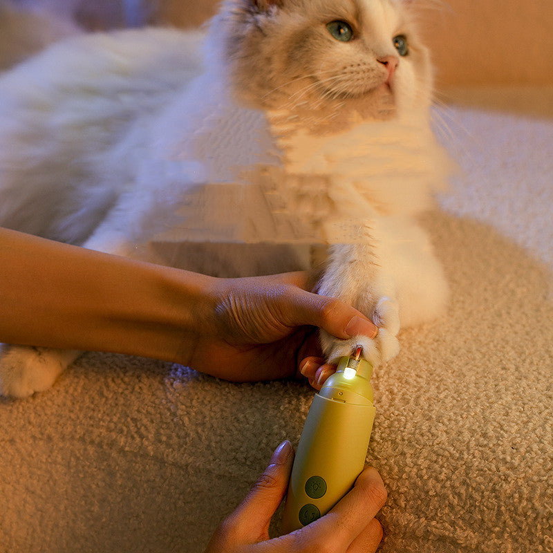 Electric Pet Nail Grinder - Safe & Quiet Nail Trimmer For Dogs & Cats