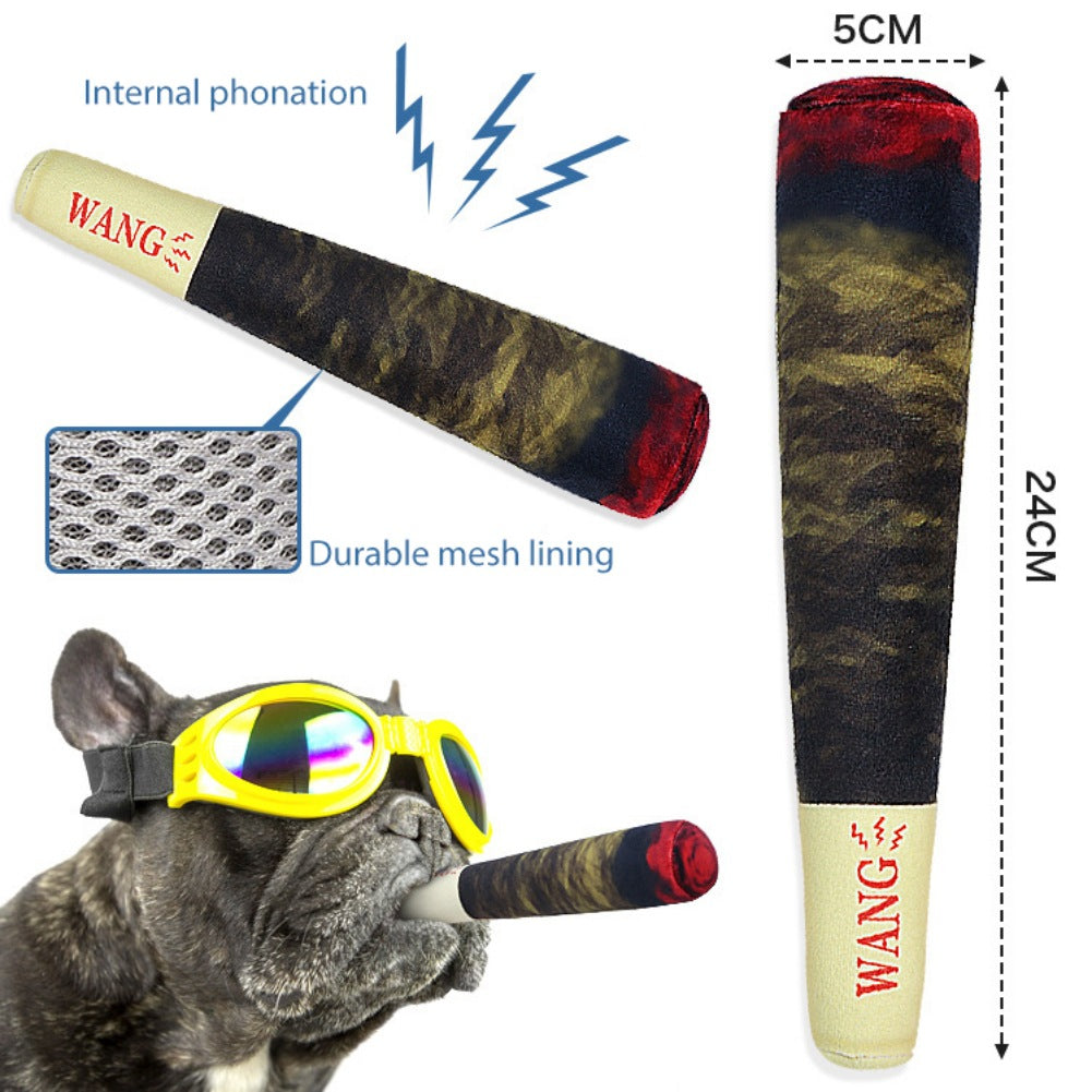 Humorous Cigarette Dog Toy - Soft Chew & Fetch Toy
