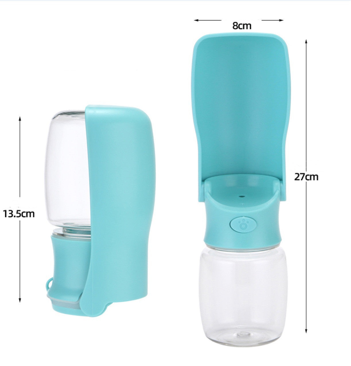Dog Travel Water Bottle - Portable Hydration Bottle With Bowl