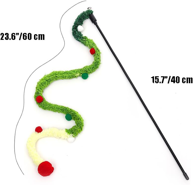 Cat Wand Toy With Feather Teaser - Engaging Interactive Play